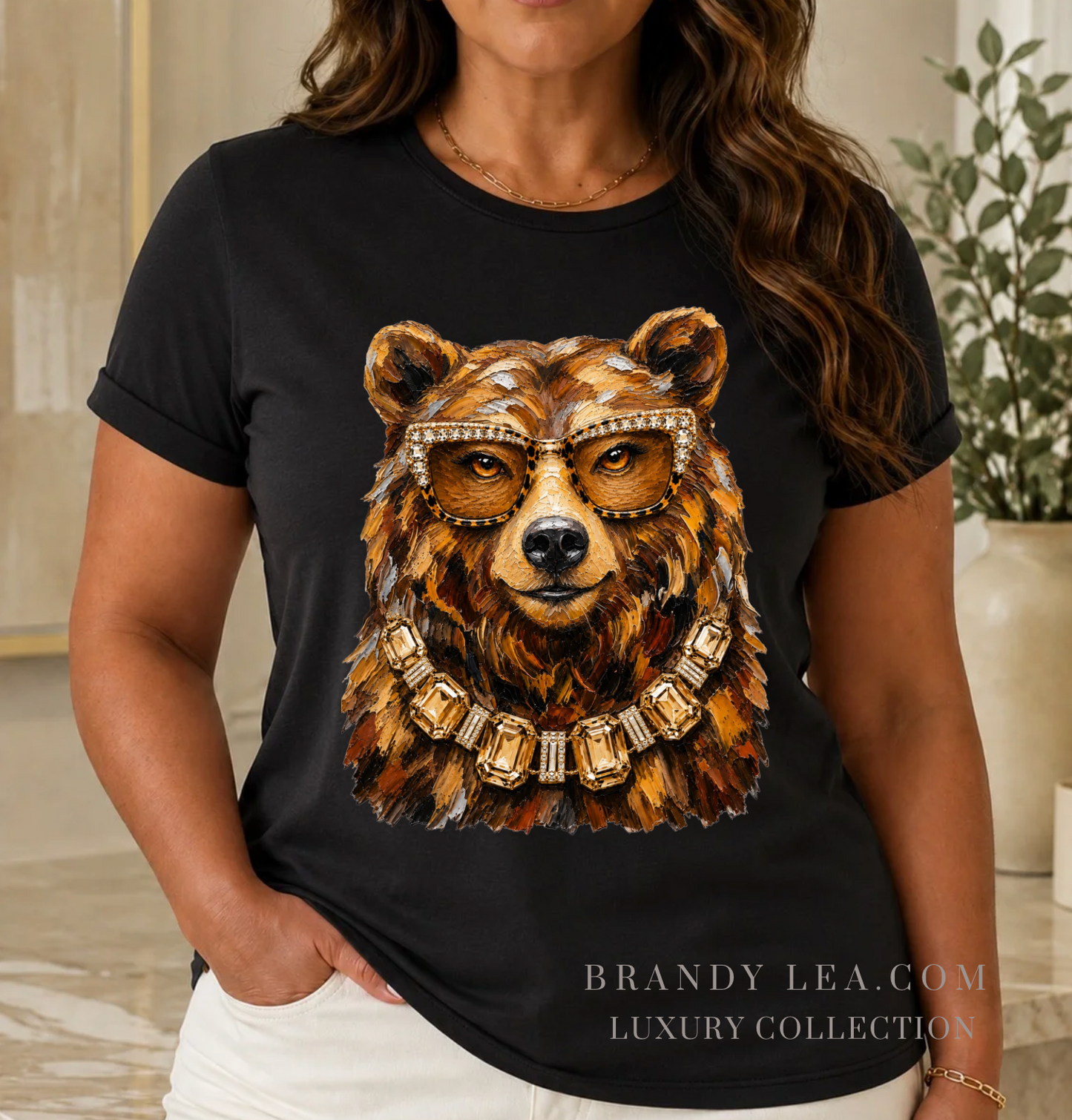 Luxury Soft Bear Graphic T-Shirt