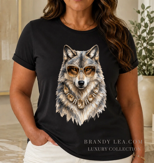 Luxury Soft Wolf Graphic T-Shirt