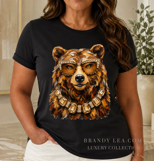 Luxury Soft Bear Graphic T-Shirt
