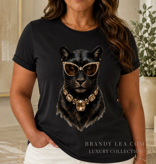 Luxury Soft Cougar Graphic T-Shirt