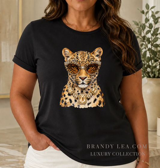 Luxury Soft Leopard Graphic T-Shirt