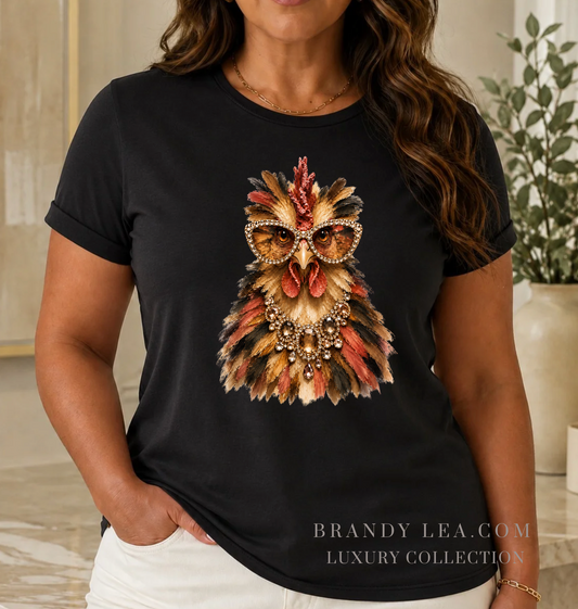 Luxury Soft Chicken Graphic T-Shirt